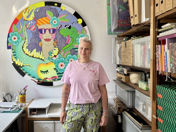 Tini Emde in her EMTI Studio